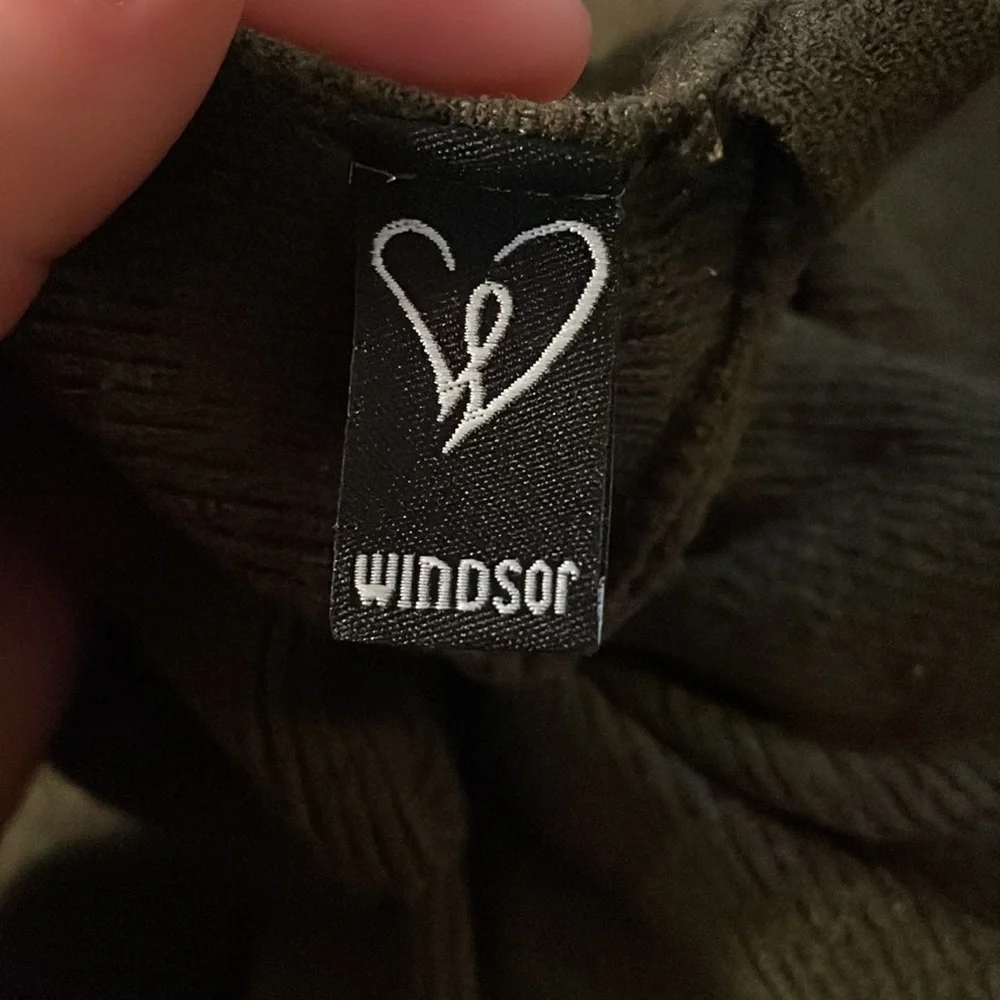 Dark green sweater with knitted back - Picture 3 of 5